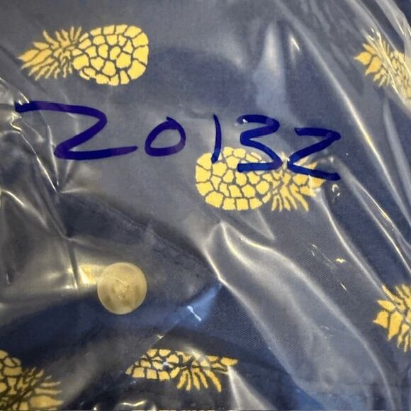 Duluth Trading Co Aloha Shirt All Over Pineapple Print Navy Blue Size 2XL - Picture 11 of 11